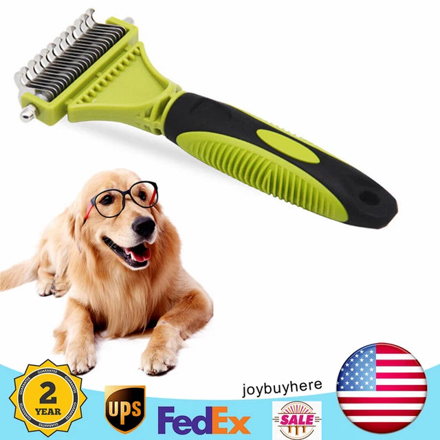 Pet Brush For Shedding Dematting Dog Grooming Cat Hair Undercoat Rake Comb Tool