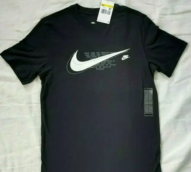 Men Nike Classic Ultra Just do it Large logo T-Shirt Top Size SMALL  Black