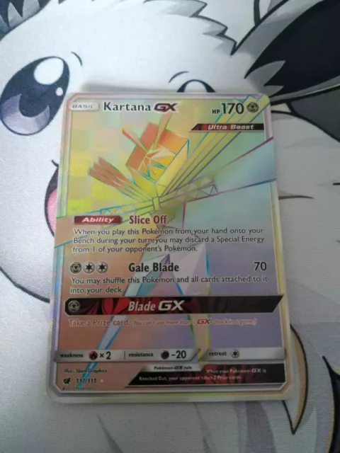 Pokemon Kartana-GX - 117/111 - Secret Rare - Sun & Moon: Crimson Invasion