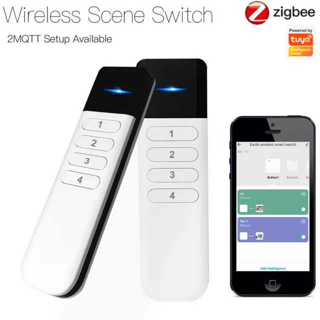 4Gang Tuya ZigBee Fernbedienung Wireless 12Scenes Switch Controller Smart Life