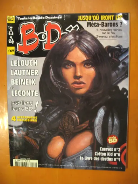 BODOÏ N° 69 du 12/2003-Jusqu'où les Méta-Barons ?. BD de Lelouch-Lautner-Beineix