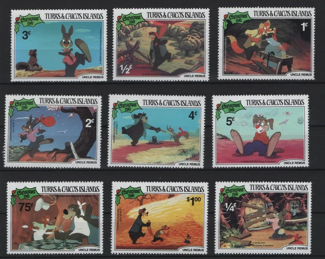 Turks And Caicos Islands Comics Issue Set 9 Mnh Stamps