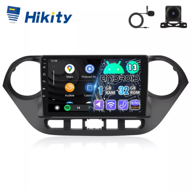 9" CarPlay 32GB Android13 Autoradio für Hyundai i10 II BA IA GPS Navi RDS Kamera