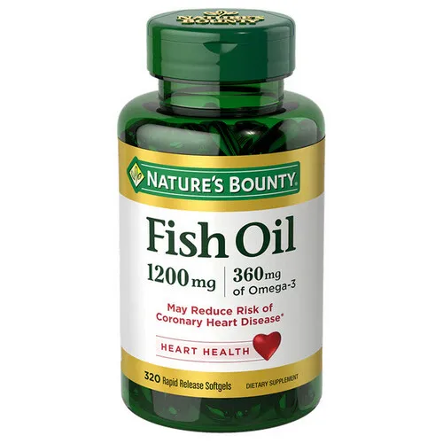 Nature's Bounty Fish Oil Softgels 1200 mg 320 Tabs By Nature's Bounty