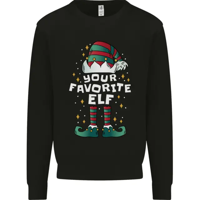 Your Favourite Elf Funny Christmas Xmas Kids Sweatshirt Jumper