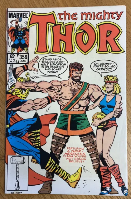 Marvel Comics The Mighty Thor volume 1 #356 Jun '85 1st app key issue Comic book