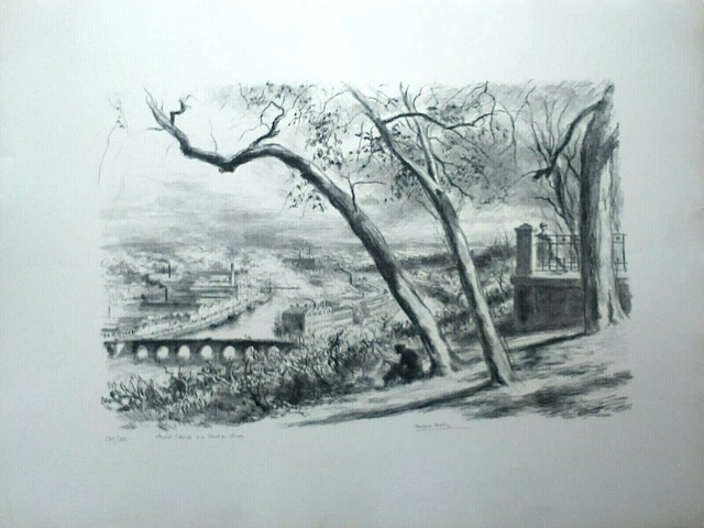 LITHOGRAPHIE LA FETE Dans La Cour Karen Tual N° 9/200 EUR 90