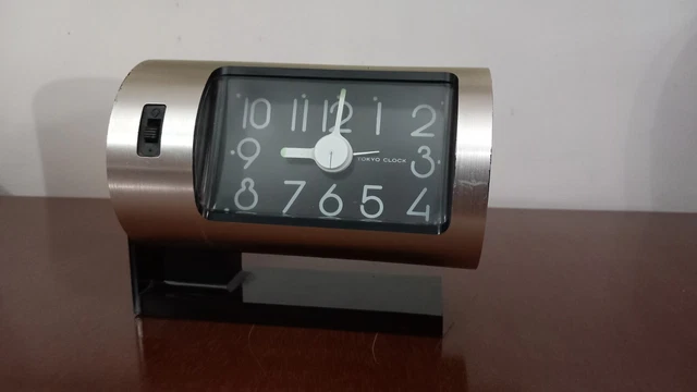 orologio da tavolo originale vintage Tokyo elettromeccanico the space age design