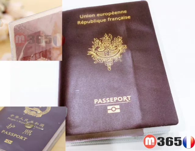 Protège passeport  étui pochette de protection passeport Français voyage
