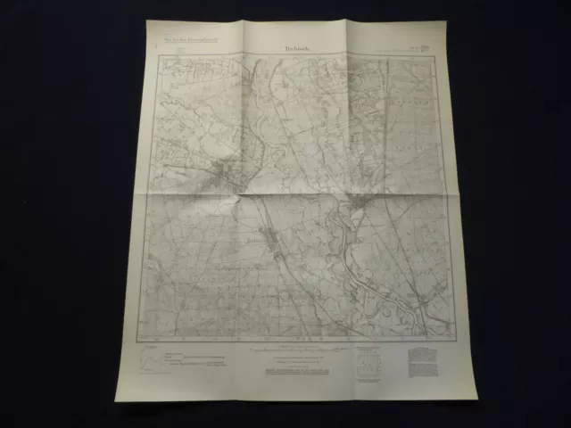 Landkarte Meßtischblatt 3358 Trebisch i.d. Neumark / Trzebiszewo, Schwerin, 1945