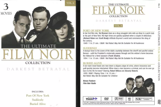 143D New Sealed Dvd Region 4 The Ultimate Film Noir Collection Vol.6