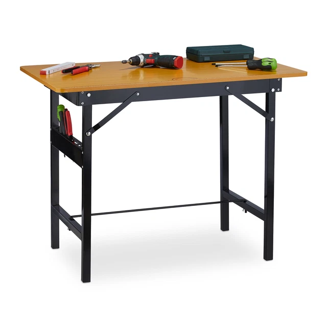 Établi Pliant Portable 7 En 1 Ginkman – Capacité 330/550 Lbs – Orange – Neuf