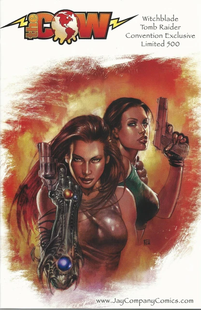 Top Cow Witchblade Tomb Raider #1 Jay Company LE 500 Keu Cha 2004 WWTexas a/e