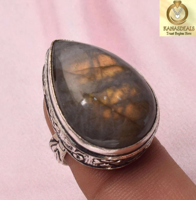 Labradorite Plated Ring Jewellery Sale 13.0 GM Discount @1.49-43293