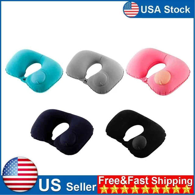 U Shaped Neck Pillow Support Inflatable Travel Pillow for Car Auto Train Plane U
