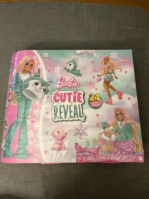 NEW Barbie Cutie Reveal Advent Calendar & Doll 24 Surprises Pets Movie Accessory