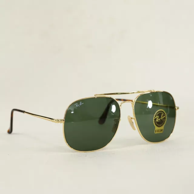 Ray-Ban Sunglasses RB3561 gold frames green lenses 145mm