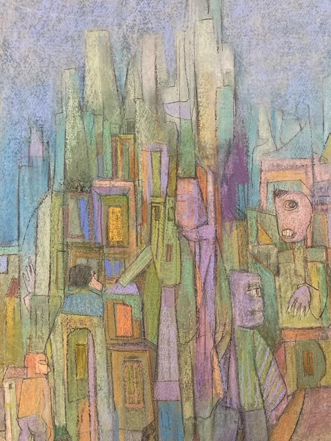 Dessin Original Expressionniste – Frederic Gisselbrecht, 1997, Fusain