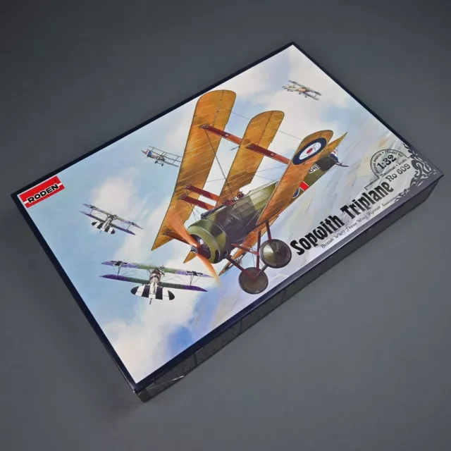 RODEN 1/32 Sopwith Triplane British WWI Fighter Aircraft Kit 609