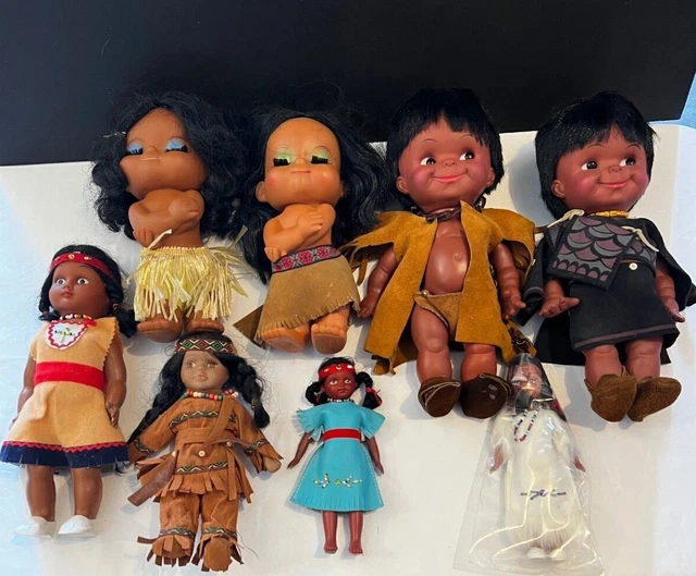Vintage Lot of Indian Dolls, Regal/other varieties
