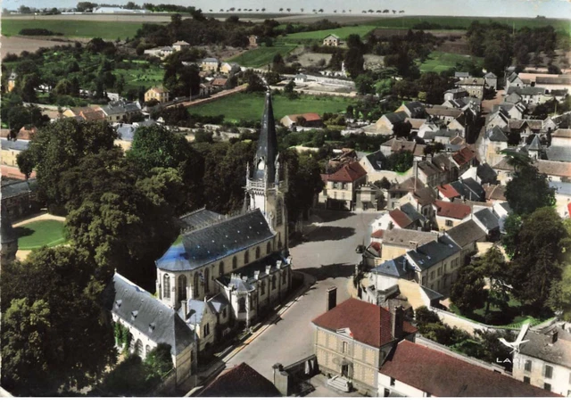 95 Vigny #As30258 En Avion Au Dessus De L Eglise