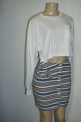 Nwt Zara White Multi Long Sleeve Dual Cut Out Mini Dress Size Small