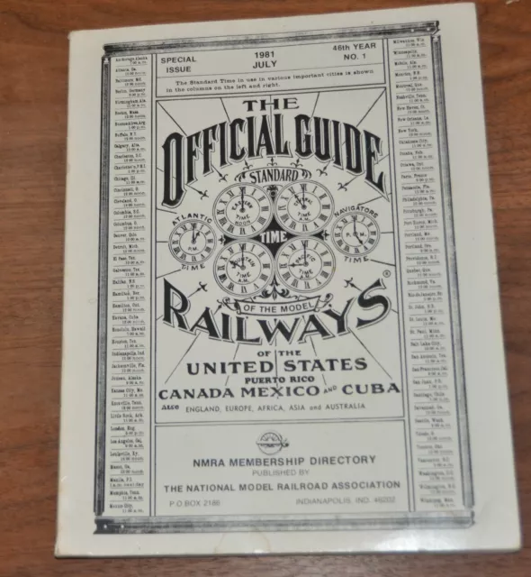 NMRA Bulletin 1981 Official Guide Standard Model Railways time Railroad book 133