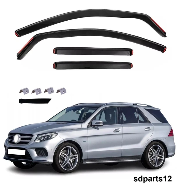 Déflecteurs De Vent Pluie D'air pour Mercedes Vito W638 1996-2003 Acrylique 2Pcs - Auto