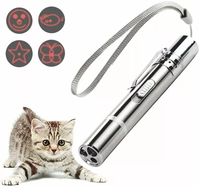 Cat Laser Pointer Jouet, chat Laser Jouet Rechargeable Pointeur Laser Chat  Jouets Pour Chats d'Intérieur Chaser Laser Light Jouets d'exercice  interactifs pour le jeu en intérieur