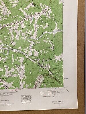 Spruce Pine Pisgah Forest North Carolina Tennessee Valley Authority TVA 1960 Map 5