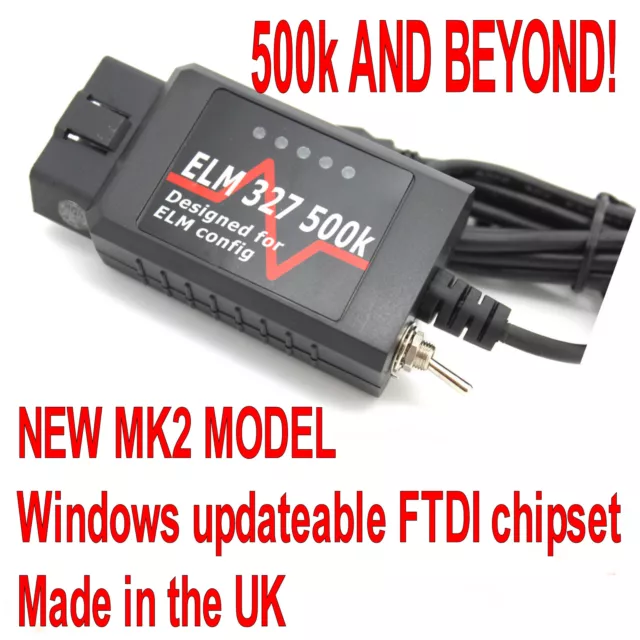 ELM 327 OBD2 USB Modified Switch Forscan Elmconfig Fits Ford Focus Mondeo Mazda