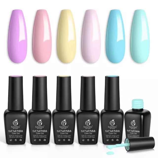 Esmaltes de Gel UV LED soak off Set de 6 7ml cada Color Uñas en Gel UV