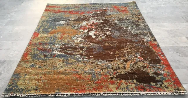 8x10 tappeto boho afgano fatto a mano di alta qualità camera da letto moderno tappeto kilim lana turca