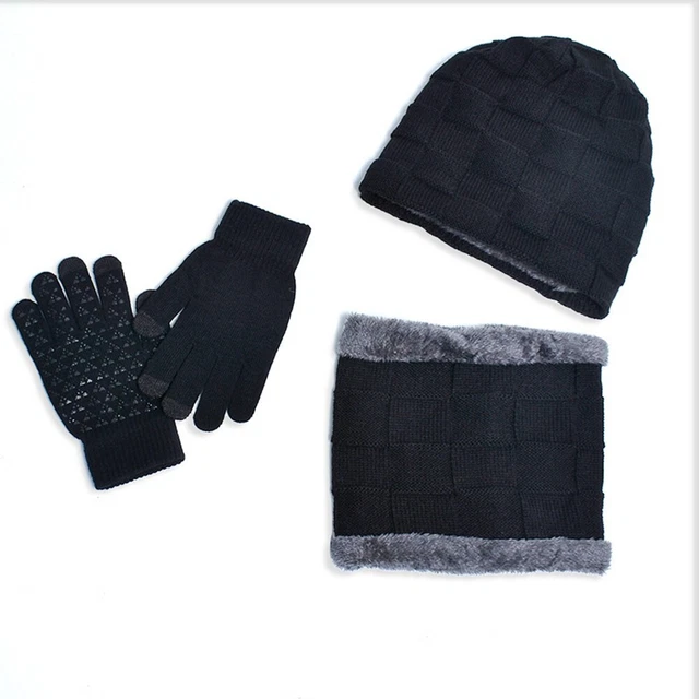 Ensemble Bonnet Écharpe Gants Enfants MARUKO - Gants Écran Tactile, Accessoires Hiver Chauds Et Confortables
