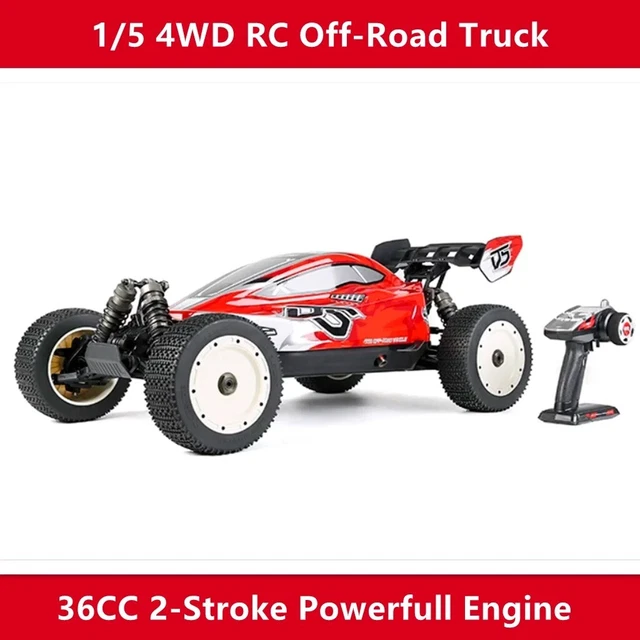 1\5 SCALE RC Car ROVAN Buggy D5 4WD 36cc Gas Engine LOSI 5B Compatible