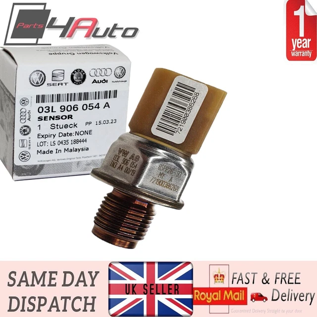 FUEL RAIL HIGH Pressure Sensor for AUDI A1 A3 A4 A5 A6 Q3 Q5 SEAT VW 1.