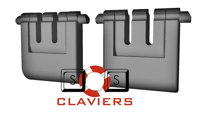 Pies De Repuesto Para Teclado Lenovo KU-1153 - Color Negro, Fabricados En Francia, Nuevos