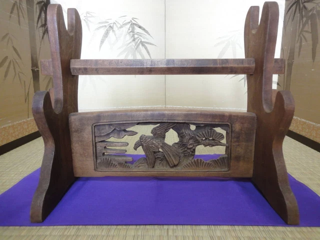 KATANA-KAKE JAPANESE SWORD Rack Stand Japanese antique 16.3inch £284.96 ...