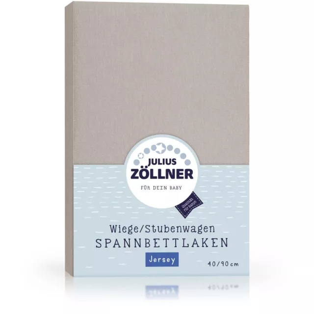 Julius Zöllner Spannbetttuch Jersey 90x40 Taupe