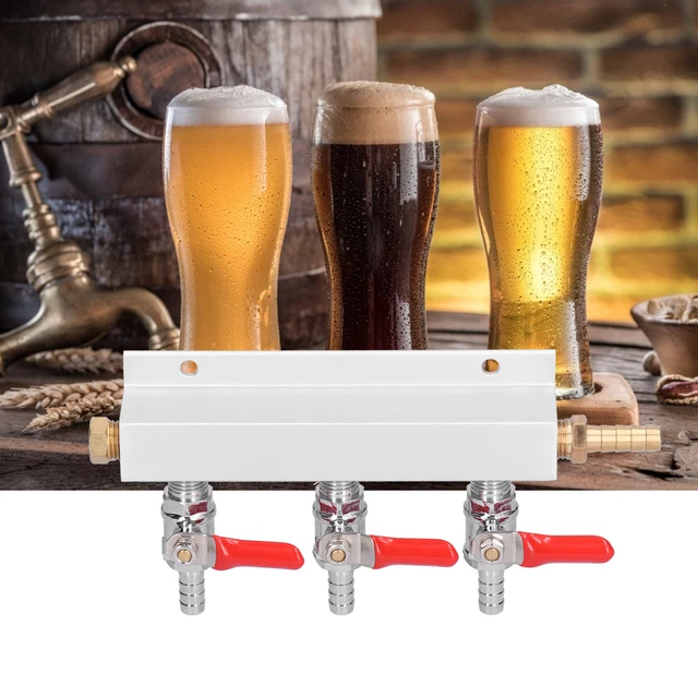 2-Wege CO2 Gasverteiler Für Bierfässer – Leckfr Produktbild-Vorschau 4