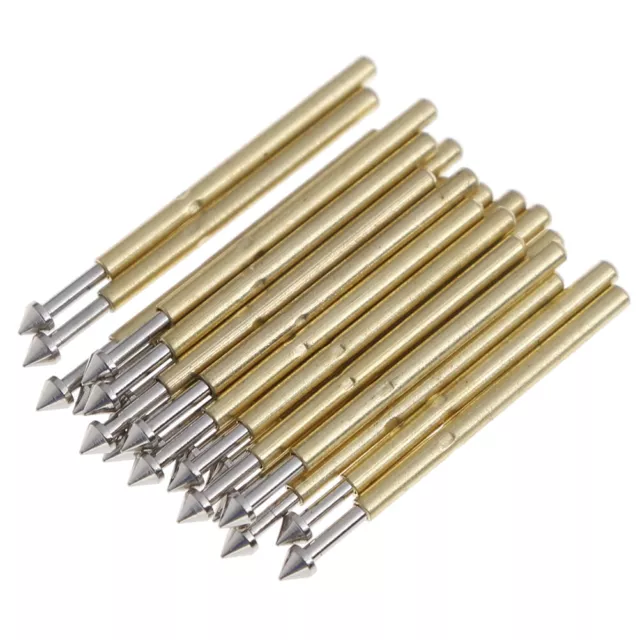 100X P75-E2/E3 spring test probe pogo pin 1.3/1.5mm conical head1.0mm thimblH~m'