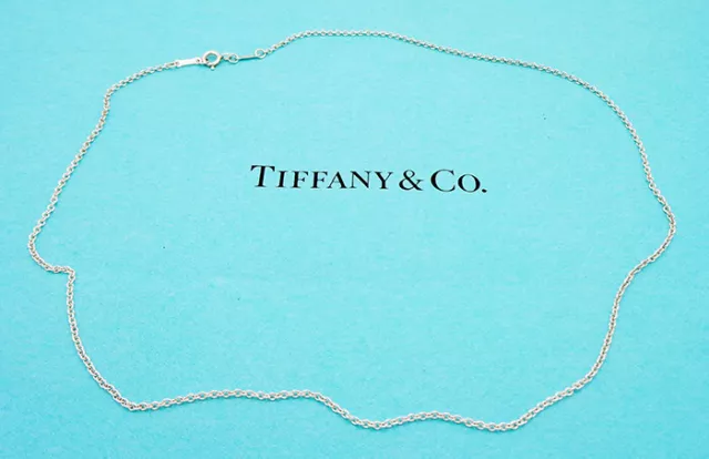 Estate Tiffany & Co. Elsa Peretti Spain Sterling Silver 18" Fine Chain Necklace