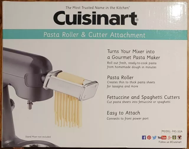  Cuisinart PRS-50 Pasta Roller & Cutter Attachment