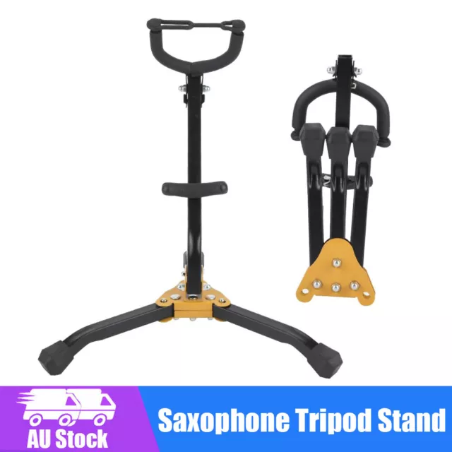 NEW Saxophone Stand Tripod Folding Holder for Alto Tenor Sax Portable GIFT OZ