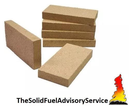 10 x Vermiculite Villager Fire bricks fire brick firebrick  firebricks 9" x 4.5"