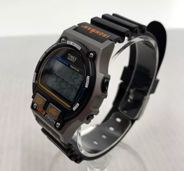 TIMEX Wrist Watch IRONMAN 8LAP TW5M54300 1986 OG Quartz Digital Sport Men Tested