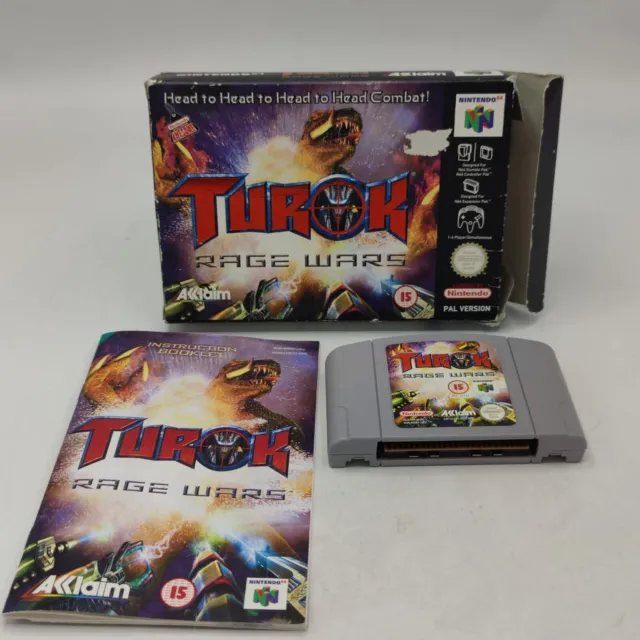 Turok Rage Wars  Englisch PAL Nintendo 64 N64 Spiel OVP Sehr Gut Getestet