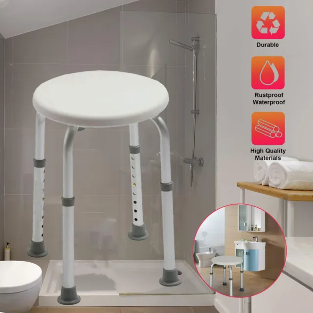 Taburete de ducha silla de ducha altura ajustable taburete de baño ayuda de ducha asiento de ducha asiento de baño