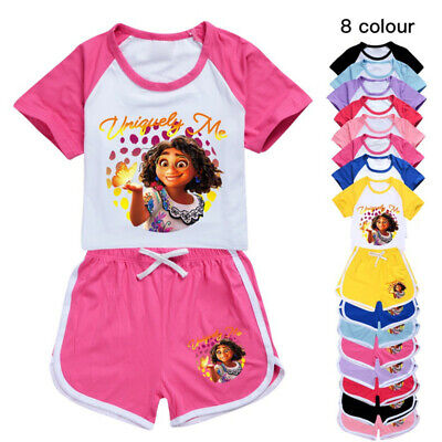New Encanto Boys Girls Shorts T-shirt Set Kids PJ'S Loungewear Tracksuit Gift