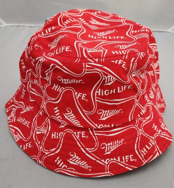 Miller High Life Beer Bucket Hat (One Size) New 70’s Retro Fishing Floppy